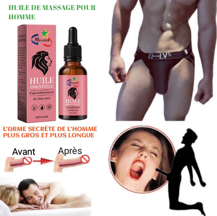 21 jours pour agrandir le 3ème pied de l'homme 'Huile énergétique'